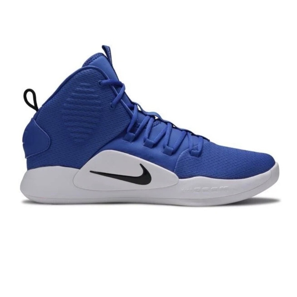 Nike Hyperdunk X Men's Blue and White Basketball High Top Athletic Shoes 17.5